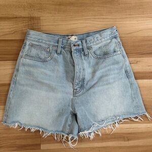 Madewell Light Blue Denim Women Shorts